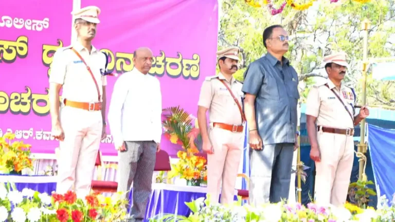 ಪೊಲೀಸ್ ಧ್ವಜ ಹಾಗೂ ಕಲ್ಯಾಣ ದಿನಾಚರಣೆ | ಒತ್ತಡದ ಬದುಕಿಗೆ ಯೋಗ-ಧ್ಯಾನ ಮದ್ದು : ಬಸವರಾಜು ಸಲಹೆ