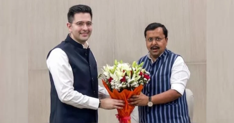 ನಿತಿನ್ ನಬಿನ್ ಸಮ್ಮುಖದಲ್ಲಿ ರಾಘವ್ ಚಡ್ಡಾ ಬಿಜೆಪಿಗೆ ಸೇರ್ಪಡೆ