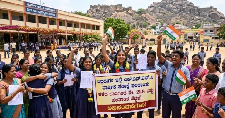 ಚಿತ್ರದುರ್ಗ ಜಿಲ್ಲೆಯ ಎಸ್.ಎಸ್.ಎಲ್.ಸಿ ವಾರ್ಷಿಕ ಪರೀಕ್ಷೆ ಫಲಿತಾಂಶ : ಕಳೆದ ಬಾರಿಗಿಂತ ಶೇ.21.8 ರಷ್ಟು ಫಲಿತಾಂಶ ಹೆಚ್ಚಳ
