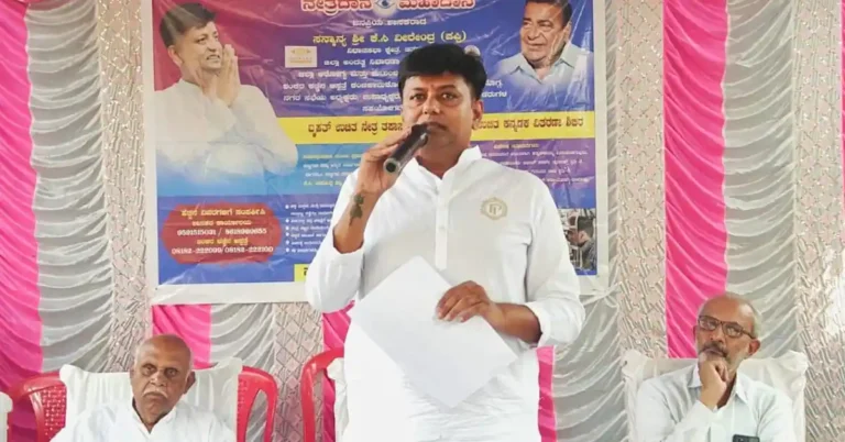 ಆರೋಗ್ಯದ ಬಗ್ಗೆ ಪ್ರತಿಯೊಬ್ಬರು ಕಾಳಜಿ ವಹಿಸುವುದು : ಶಾಸಕ ಕೆ.ಸಿ ವೀರೇಂದ್ರ ಪಪ್ಪಿ