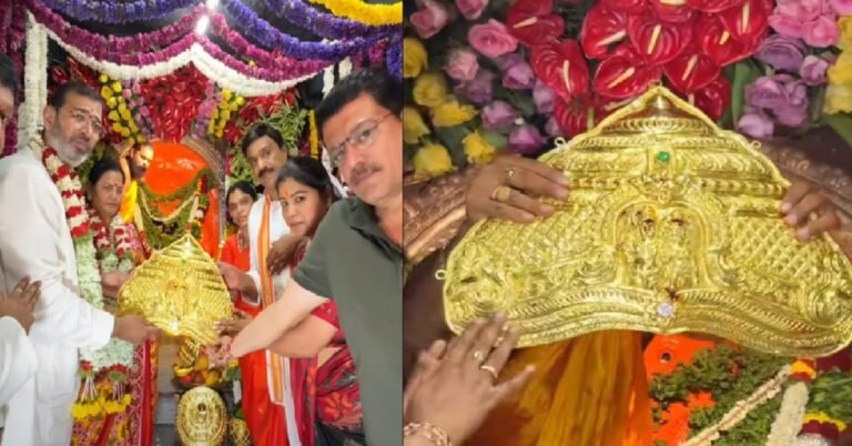 ಅಂಜನಾದ್ರಿ ಬೆಟ್ಟದ ಆಂಜನೇಯ ಸ್ವಾಮಿಗೆ ಉದ್ಯಮಿಯಿಂದ ₹2.5 ಕೋಟಿ ಮೌಲ್ಯದ ಚಿನ್ನದ ಆಭರಣ ಸಮರ್ಪಣೆ