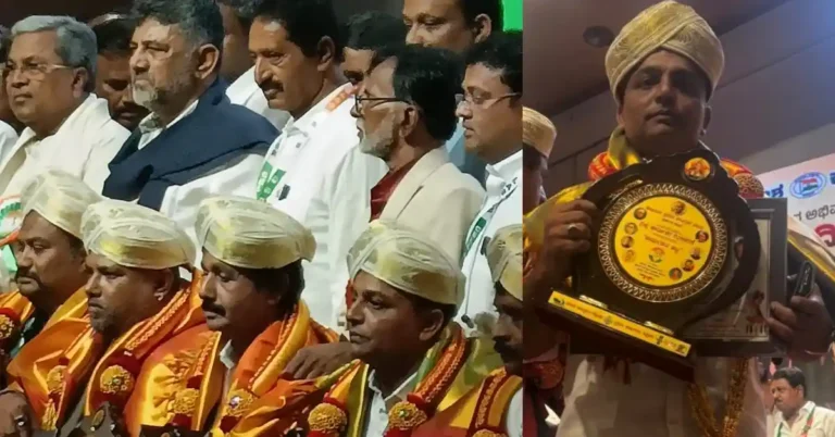ಚಿತ್ರದುರ್ಗ | ಮೋಹಿದ್ದಿನ್ ಗೆ ಕಾರ್ಮಿಕ ಸೇವಾ ರತ್ನ ಪ್ರಶಸ್ತಿ ಪ್ರದಾನ