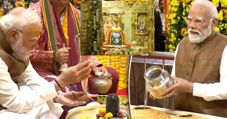 ಸೋಮನಾಥ ದೇವಸ್ಥಾನದಲ್ಲಿ ಮೋದಿ : ಶಿವನಿಗೆ ಅಭಿಷೇಕ ; ಇಂದಿನ ವಿಶೇಷತೆ ಏನು ಗೊತ್ತಾ ?