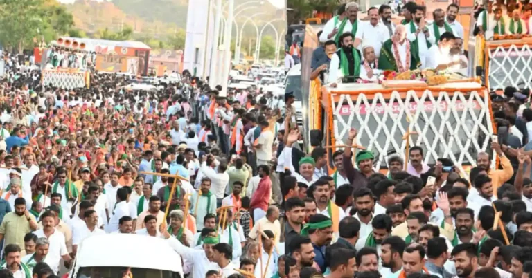 ಜಾನಪದ ಕಲರವದ ನಡುವೆ ಬಿಎಸ್‌ವೈ ಭವ್ಯ ಮೆರವಣಿಗೆ: ಕೋಟೆನಾಡಿನಲ್ಲಿ ಅಭಿಮಾನೋತ್ಸವ ಸಂಭ್ರಮ