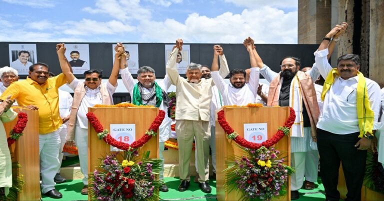 ತುಂಗಭದ್ರಾ ಜಲಾಶಯದ ನೂತನ ಗೇಟ್ ಗಳ ಲೋಕಾರ್ಪಣೆ, ರೈತರ ಹಿತರಕ್ಷಣೆಗೆ ಸರ್ಕಾರ ಬದ್ಧ; ಸಿಎಂ ಡಿ.ಕೆ. ಶಿವಕುಮಾರ್