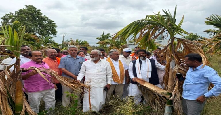 ಕನಕಪುರದಲ್ಲಿ ಬಿಜೆಪಿ ನಿಯೋಗದಿಂದ ಬರ ಅಧ್ಯಯನ: ಶೀಘ್ರ ಬರ ಪರಿಹಾರ ಘೋಷಣೆಗೆ ಒತ್ತಾಯ