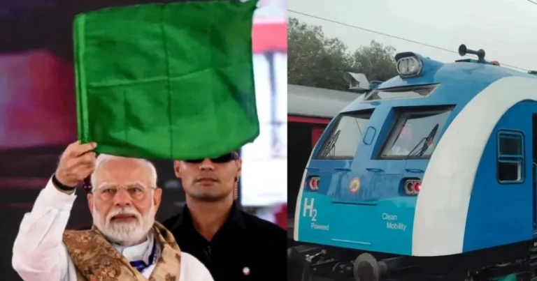 ಮೊದಲ ಹೈಡ್ರೋಜನ್ ರೈಲಿಗೆ ಚಾಲನೆ ನೀಡಿದ ಪ್ರಧಾನಿ ನರೇಂದ್ರ ಮೋದಿ