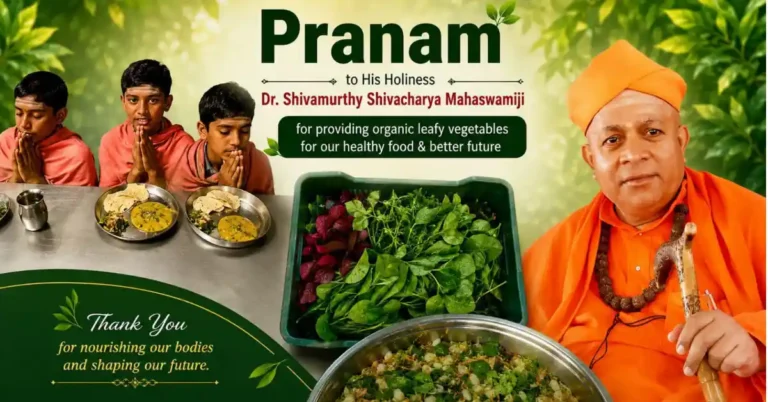 ಸಿರಿಗೆರೆ ಶ್ರೀಮಠದಿಂದ ಮಾದರಿ ಹೆಜ್ಜೆ: ​5 ಸಾವಿರ ವಿದ್ಯಾರ್ಥಿಗಳ ಪೌಷ್ಟಿಕತೆಗೆ ಪಂಚಸೂತ್ರ!