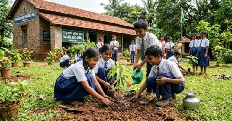 ರಾಜ್ಯದ ಎಲ್ಲಾ ಶಾಲೆಗಳಲ್ಲಿ ಇಕೋ ಕ್ಲಬ್ ಸ್ಥಾಪನೆ ಕಡ್ಡಾಯ : ‘ತಾಯಿ ಹೆಸರಲ್ಲಿ ಸಸಿ’ ಅಭಿಯಾನಕ್ಕೆ ಚಾಲನೆ