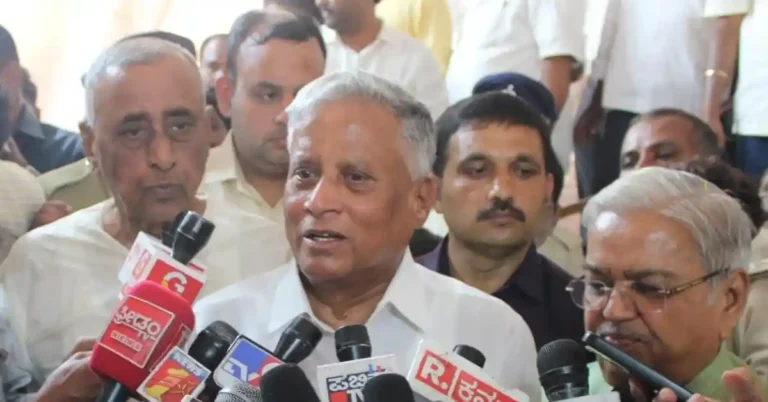 ನಾಗೇಂದ್ರ ರಾಜೀನಾಮೆ ಅನಿವಾರ್ಯವಾಗಿತ್ತು : ಕೇಂದ್ರ ಸಚಿವ ವಿ.ಸೋಮಣ್ಣ