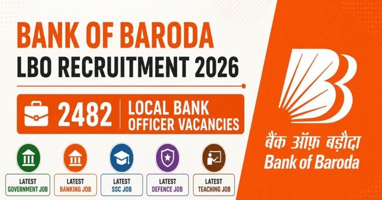 ಬ್ಯಾಂಕ್ ಆಫ್ ಬರೋಡಾದಲ್ಲಿ 2,482 ಹುದ್ದೆಗಳ ನೇಮಕಾತಿ; ಪದವೀಧರರಿಗೆ ಭರ್ಜರಿ ಉದ್ಯೋಗಾವಕಾಶ