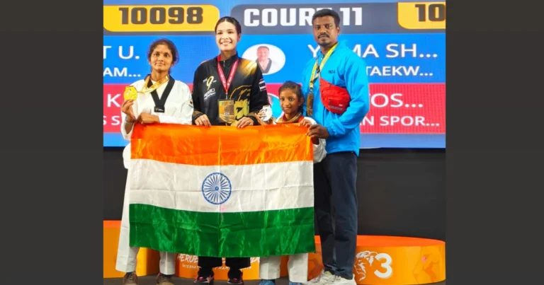 ಅಂತರಾಷ್ಟ್ರೀಯ ಟೇಕ್ವಾಂಡೋ ಪಂದ್ಯಾವಳಿಯಲ್ಲಿ ಚಿತ್ರದುರ್ಗದ ಕಾಂಚನಗೆ ಚಿನ್ನ, ಇಷಿತಗೆ ಬೆಳ್ಳಿ : ರುದ್ರೇಶ್ ಅಭಿನಂದನೆ