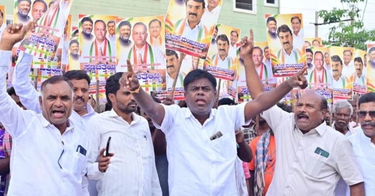 ಹಿರಿಯೂರು ಬೈಎಲೆಕ್ಷನ್: ಸಣ್ಣ ಚಿತ್ತಯ್ಯಗೆ ಕಾಂಗ್ರೆಸ್ ಟಿಕೆಟ್ ನೀಡುವಂತೆ ಮುಂದುವರಿದ ಶಕ್ತಿ ಪ್ರದರ್ಶನ