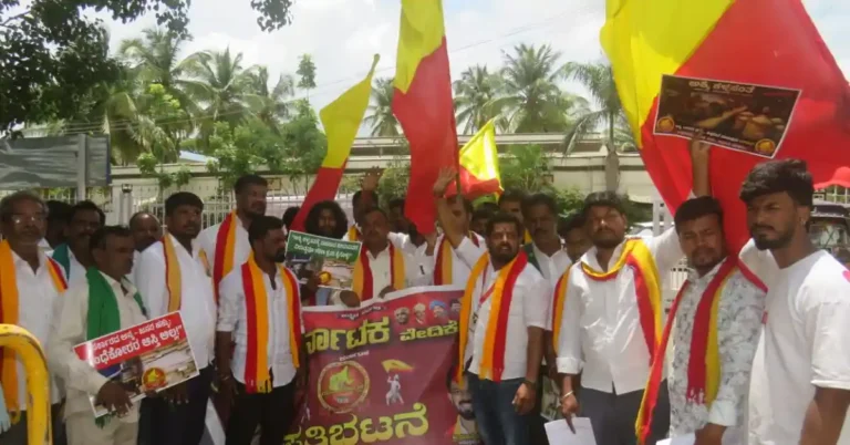 ಕಾಳಸಂತೆ ಅಕ್ಕಿ ದಂಧೆಗೆ ಬ್ರೇಕ್ ಹಾಕಿ: ಚಿತ್ರದುರ್ಗದಲ್ಲಿ ರಸ್ತೆಗೆ ಅಕ್ಕಿ ಸುರಿದು ವಿನೂತನ ಪ್ರತಿಭಟನೆ!