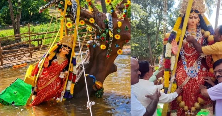 ಚಿತ್ರದುರ್ಗದಲ್ಲಿ 26ನೇ ವರ್ಷದ ಶ್ರೀಗೌರಿ ವಿಸರ್ಜನೆ; ವಿಶೇಷ ಪೂಜೆ, ಅನ್ನಸಂತರ್ಪಣೆ