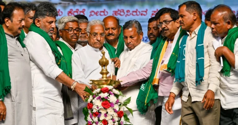 ಭದ್ರಾ ನೀರು ಹರಿಸಿ ರೈತರ ಬದುಕು ಸುಭದ್ರ ಮಾಡಿದ್ದೇವೆ: ಸಿಎಂ ಡಿ ಕೆ ಶಿವಕುಮಾರ್