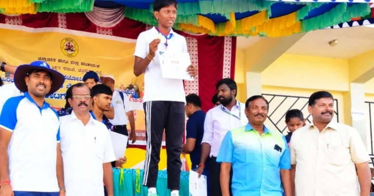 ಚಿತ್ರದುರ್ಗ ಜಿಲ್ಲಾ ಮಟ್ಟದ ಕ್ರೀಡಾಕೂಟ: ರಾಜ್ಯ ಮಟ್ಟಕ್ಕೆ ವಾಸವಿ ಶಾಲೆಯ ಬಿಂಧು ಆಯ್ಕೆ