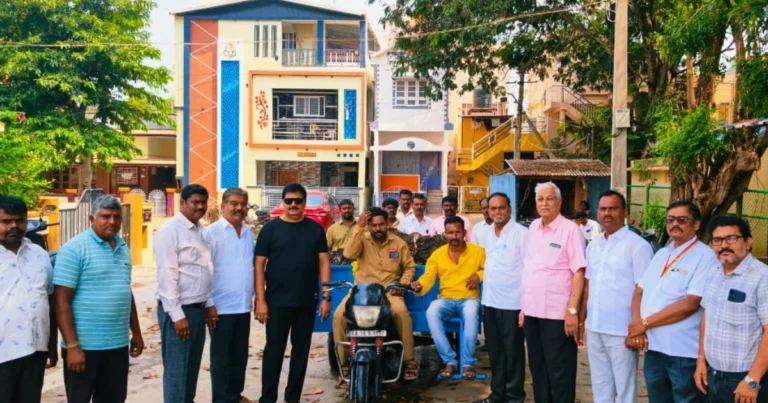 ಚಿತ್ರದುರ್ಗ: ಗಾಂಧಿ ಜಯಂತಿ ಪ್ರಯುಕ್ತ ಮೆದೇಹಳ್ಳಿ ಗ್ರಾಮ ಪಂಚಾಯತಿಯಿಂದ ತ್ಯಾಜ್ಯ ವಿಲೇವಾರಿ ಬೈಕ್ ಟ್ರಾಲಿಗೆ ಚಾಲನೆ